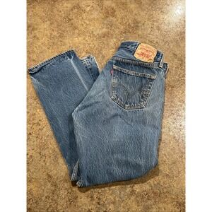 Vintage Y2k Levi's 501xx 36x32 (fits 34x29) Made In Mexico 2007 Blue